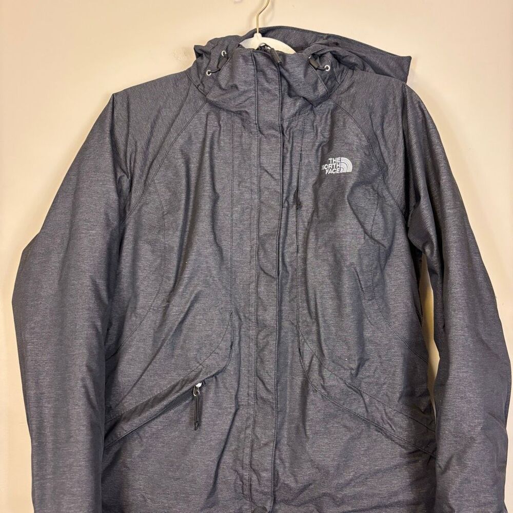 The North Face Grey Women's Fleece Lined Winter Jacket Medium - Picture 4 of 10